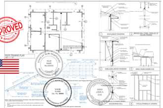 licensed architect permit ready drawing virginia arizona oregon alabama pe stamp