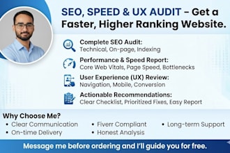 website audit, boost performance SEO,  user experience