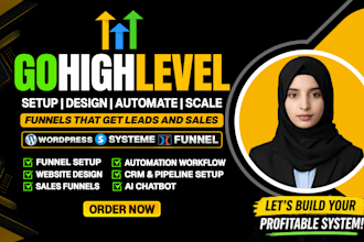 do ghl webiste, ghl funnel, gohighlevel workflow, ghl automation as a ghl expert