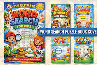 create custom word search puzzle book for amazon KDP