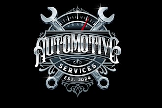 create amazing logo racing, automotive with 3d style
