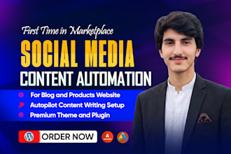 automate wordpress social media posting for blogs and woocommerce products