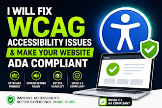 fix wcag accessibility issues and make your website ada compliant