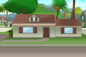 create custom 2d background for animation or games