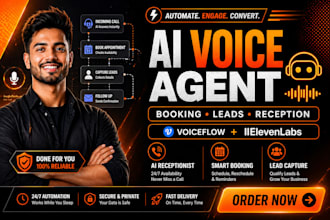 build a realistic ai voice agent using voiceflow, n8n, and elevenlabs