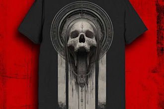 make metal, punk, hardcore, horror tshirt designs