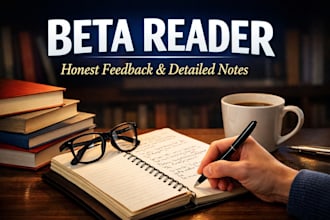 beta read your book and give a professional reader report