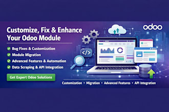 customize, fix and develop custom odoo 17, 18 and 19 modules