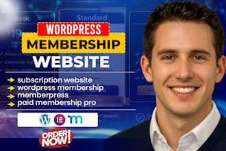 build wordpress membership website using memberpress, paid membership pro