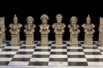 sculpt 3d historical headbust,3d vikings chess set,life sized figure, 3d statues