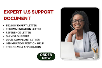 help you get expert letters for eb2niw eb1 eb1a o1 visa