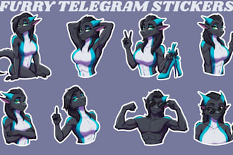 create furry stickers nsfw animated stickers for telegram and discord community