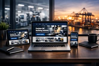 build a high converting b2b manufacturing wordpress website with SEO