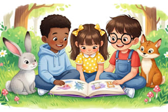 illustrate african american christian children story book illustration kids book