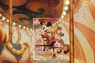make extended illustration for your tcg lorcana disney card