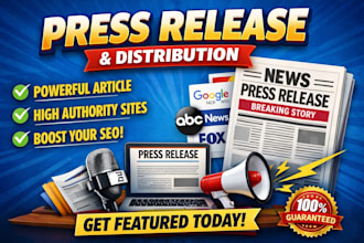 write a professional press release for PR, business, or media coverage
