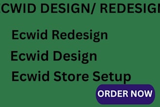 design, build and redesign ecwid website