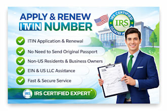 apply and renew your itin number as irs certified acceptance agent