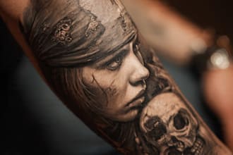 create a realistic realism tattoo design for you