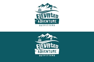design outdoor adventure brand logo