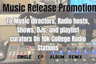 do christian music promotion to music team radio hosts djs on 10k college radio