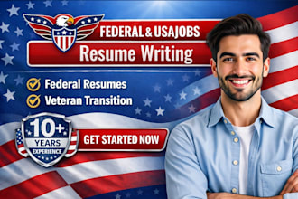write a federal usajobs resume, executive or veteran resume that gets interviews
