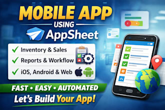 develop mobile app using appsheet