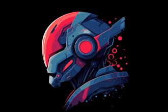 create a custom cyberpunk or futuristic or y2k logo design
