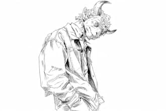 sketch any person, character or animal