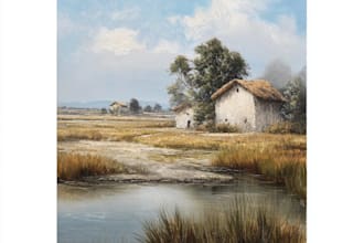 paint a real landscape oil painting