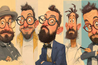 create unique and funny caricature art