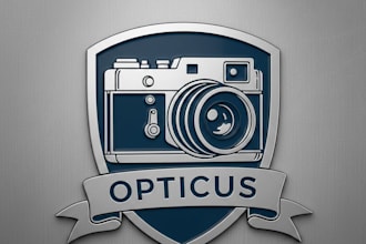 design a creative and professional camera logo for your brand