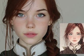 realistic conceptual or fantasy digital portrait