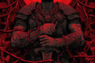 draw dark, brutal, horror, and heavy metal art illustration