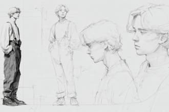 sketch your character for you
