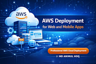 deploy web and mobile apps using AWS cloud services