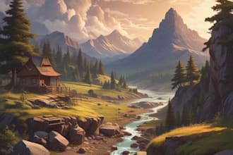 draw anime background for game, visual novel, fan art stream