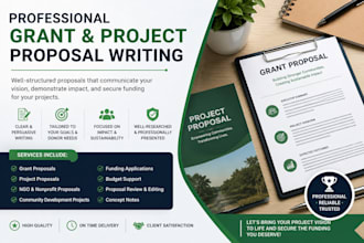 write professional grant proposals and project proposals