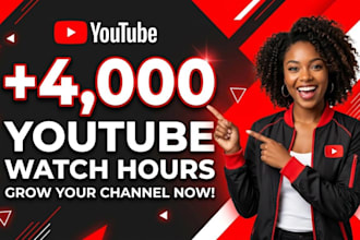 promote your new 1000 youtube watch hours