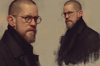 paint a realistic digital portrait