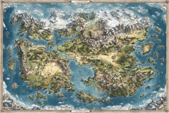 paint a magnificent fantasy dnd map design