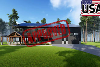 do 2d barndominium floor plan, 2d pole barn, foundation plan for permit stamping