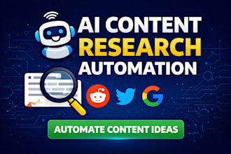 automate content research or posts for linkedin and thread