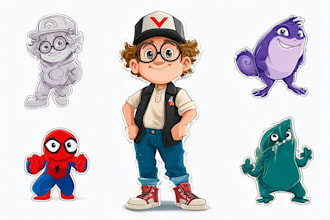 design a cartoon character