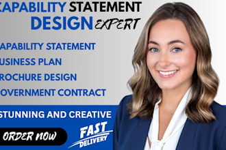 design a federal capability statement government contract