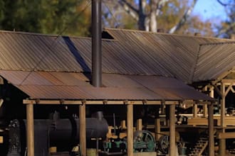 do 3d cgi sawmill design, timber workshop, wood mill, lumber production facility