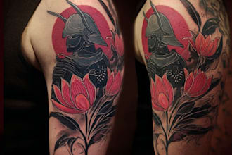 create unique realism tattoo design with my style