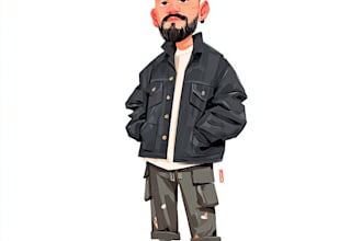draw artistic cartoon caricatures