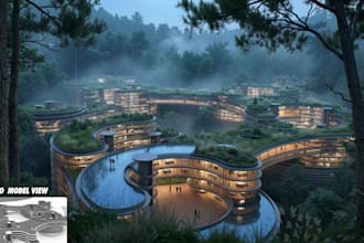 create realistic architectural renders with ai and manual in 24hours