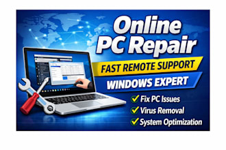 fix windows PC issues remotely with expert technical support